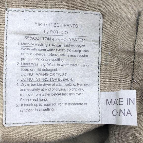 Camouflage pants Jr GI BDU Rothco Kids 16 - Picture 3 of 4